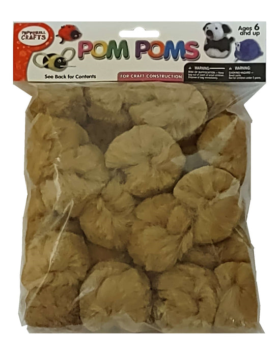 Pom Poms Beige 2 inch