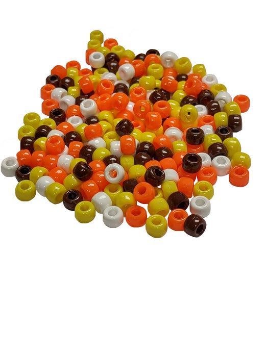 Pony Beads Autumn 6x9mm