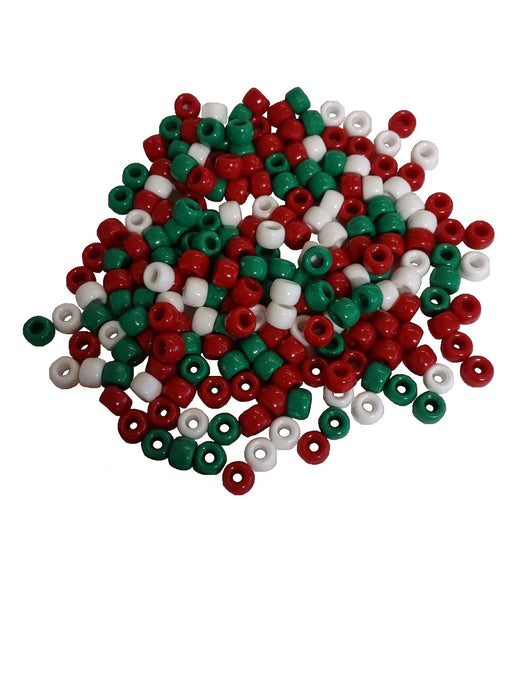 Pony Beads Christmas 6x9mm