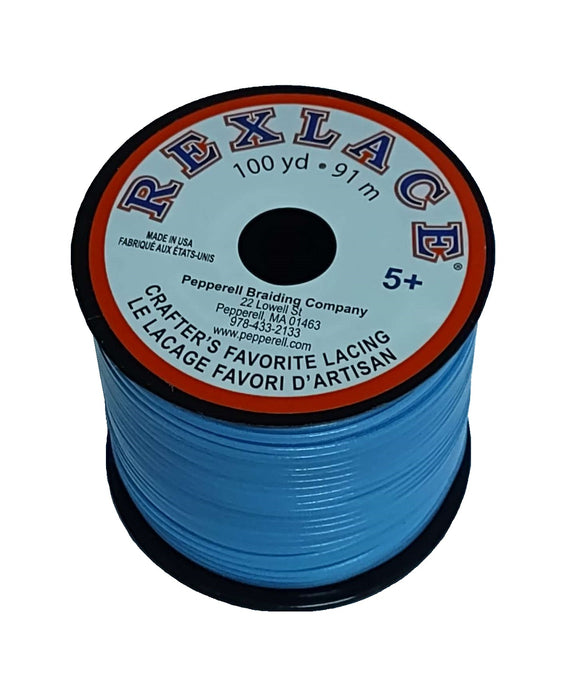 Rexlace Blue Glow Plastic Lacing 100 yard spool