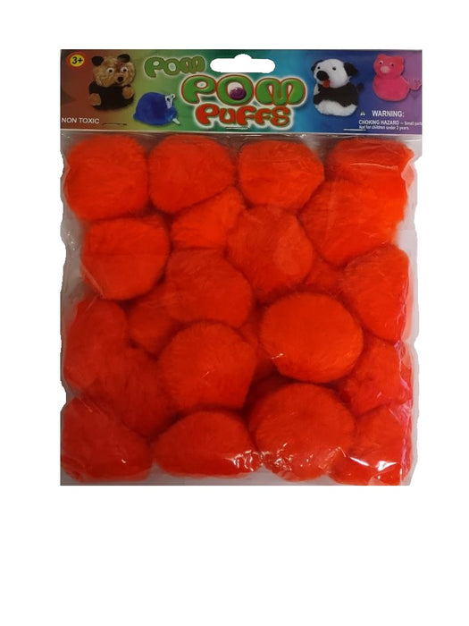 Pom Poms Orange 2 inch