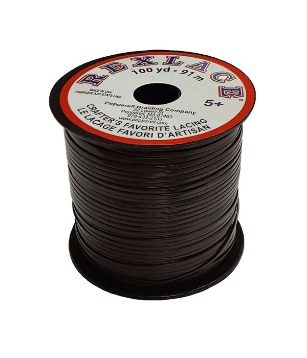 Rexlace Brown Plastic Lacing 100 yard spool