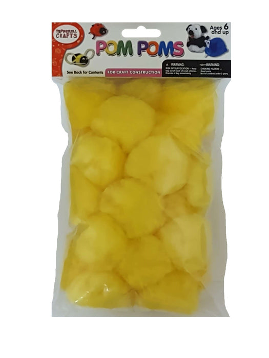Pom Poms Yellow 2 inch