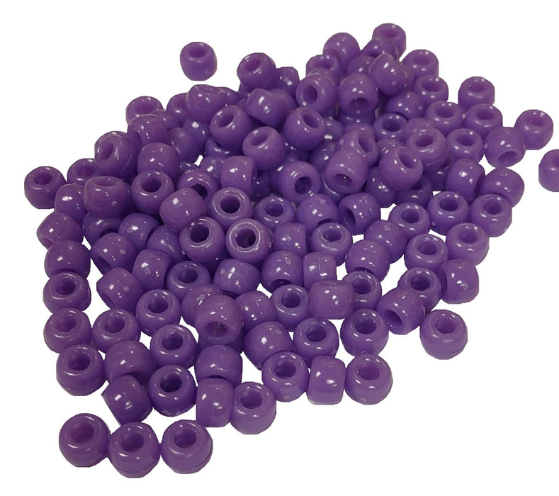 Pony Beads Purple 6x9mm