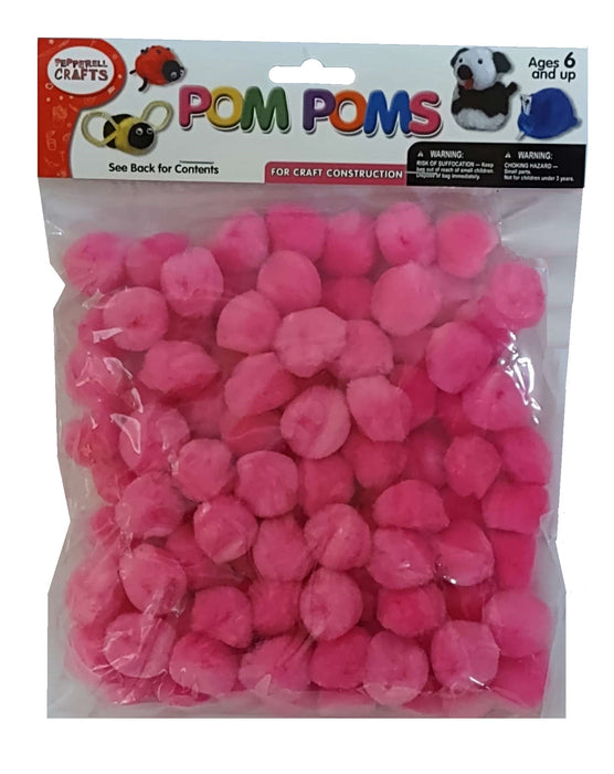 Pom Poms Pink 1 inch