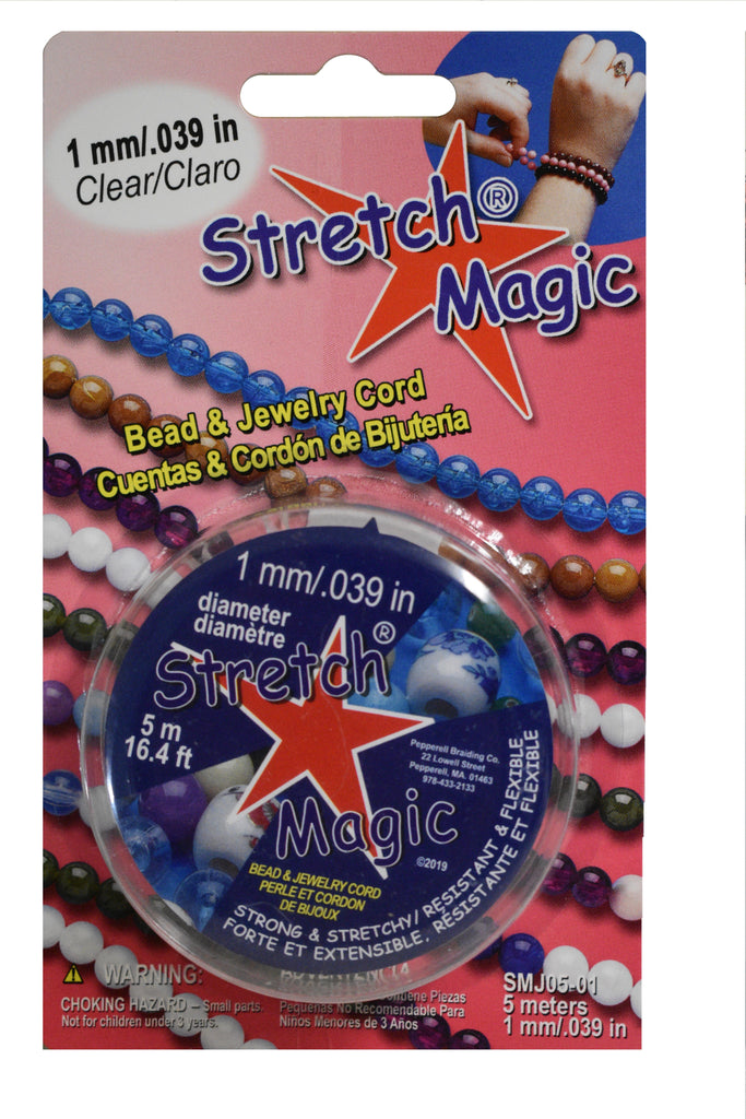  Stretch Magic Pepperell 1mm Bead and Jewelry Cord, 5m