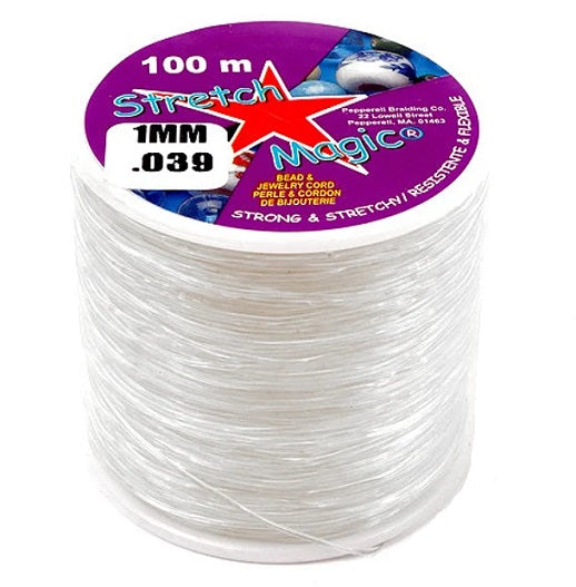 Stretch Magic Pony Bead Cord 1.0 mm, 100 meter — craftcove