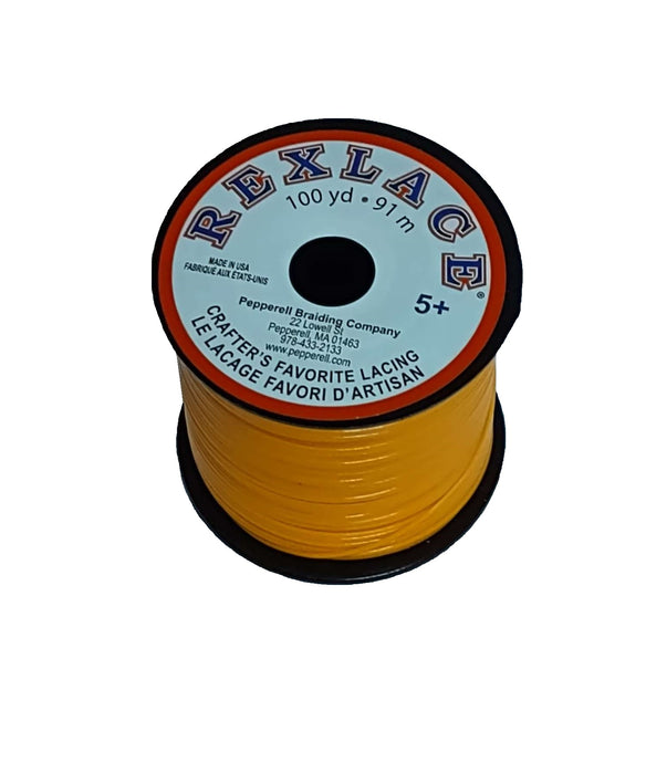 Rexlace Orange Glow Plastic Lacing 100 yard spool