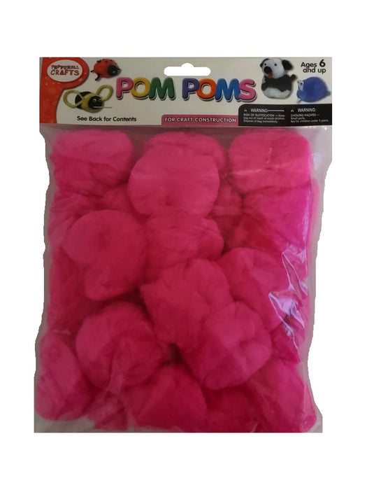 Pom Poms Hot Pink 2 inch