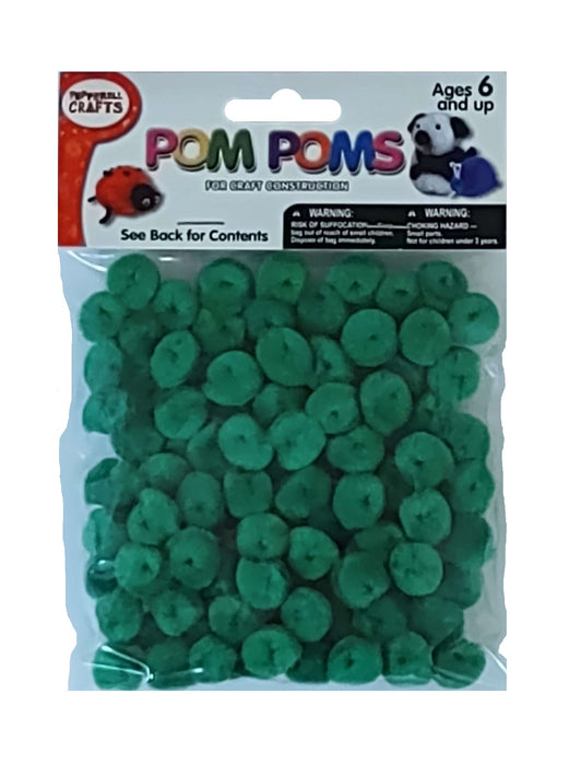 Pom Poms Kelly Green 0.5 inch