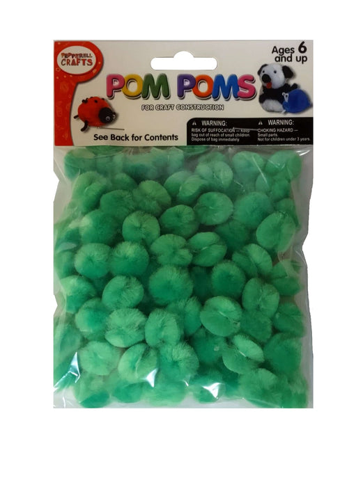 Pom Poms Neon Green 0.5 inch