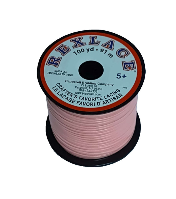 Rexlace Pink Glow Plastic Lacing 100 yard spool