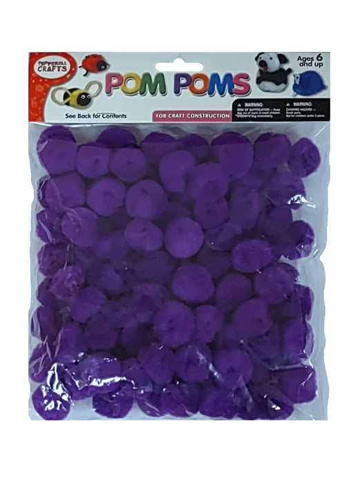 Pom Poms Purple 1 inch