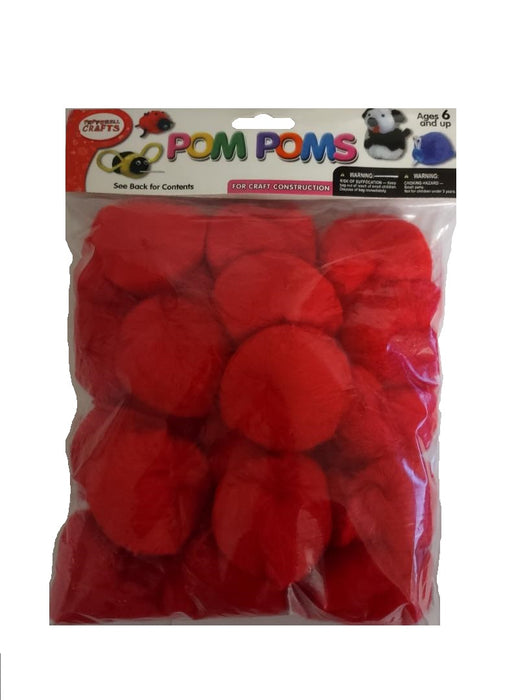 Pom Poms Red 2 inch