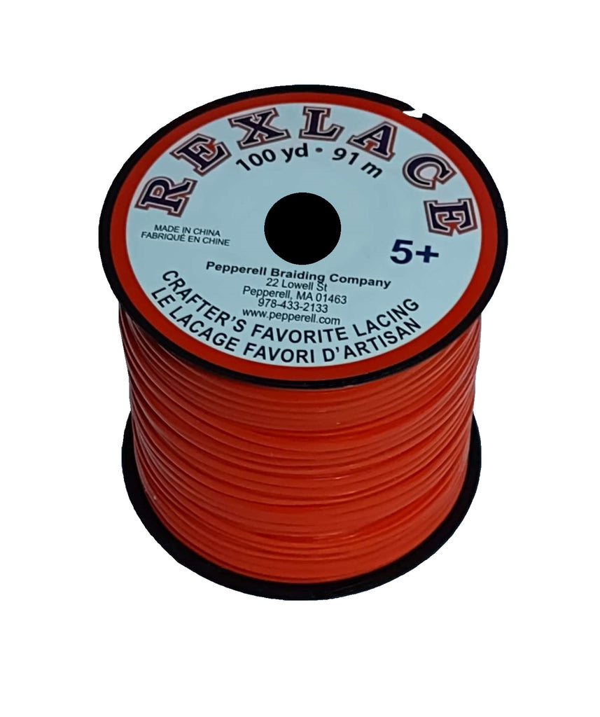 REXLACE® PVC Plastic Flat Cord Many Different Colors Spool With 100 Yards  91m Cord 2.35mmx0.76mm for Craft and Hobby Applications 