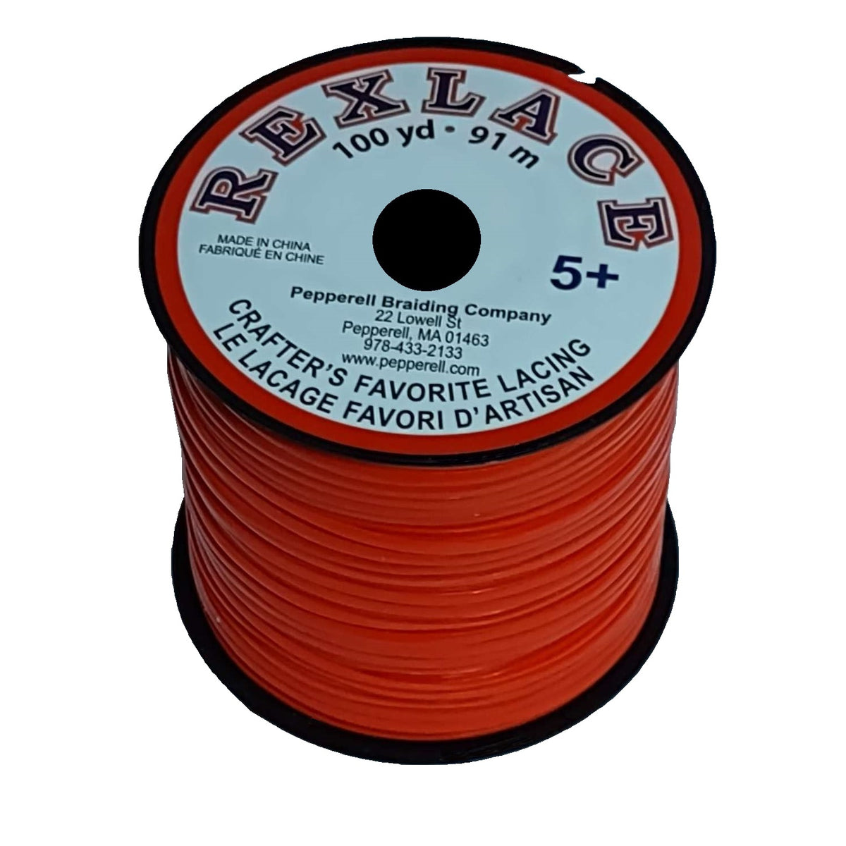 Rexlace Red Plastic Lacing 100 yard spool — craftcove