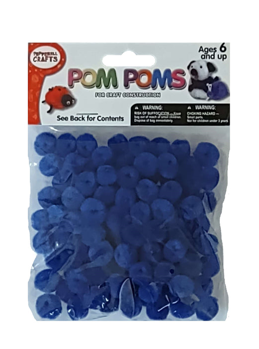 Pom Poms Royal Blue 0.5 inch — craftcove