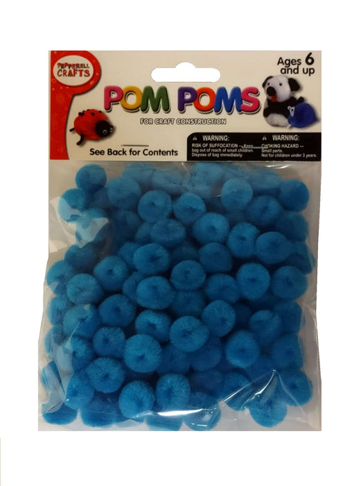 Pom Poms Turquoise 0.5 inch